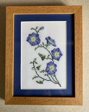 Vintage Framed Floral Cross