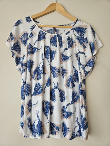 Ladies blue beige tassel - ladies,