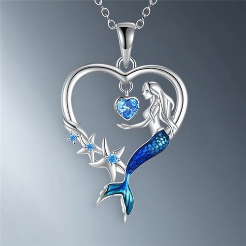 Blue crystal mermaid - mermaid, tail