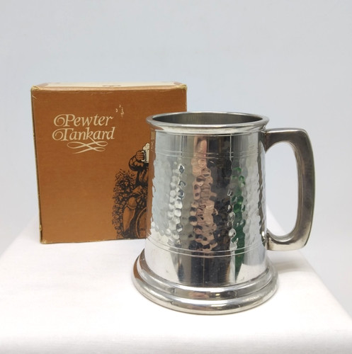 Vintage pewter tankard metal - pewter,