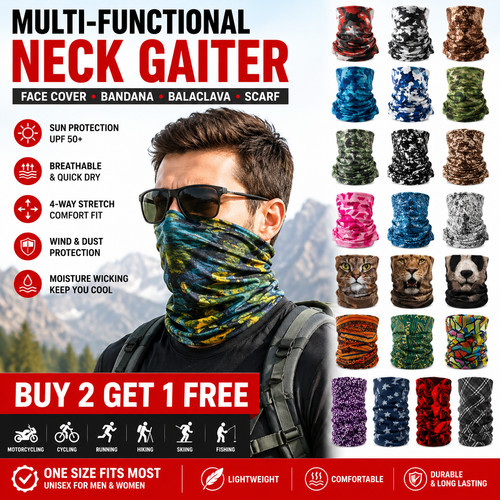 Neck gaiter snood face cover - snood,
