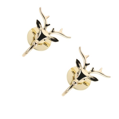 Wall mounted golden - deer, head