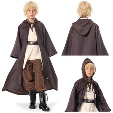 Star Wars Boy Child Jedi Obi Wan Kenobi Cosplay Costume Halloween Uniform