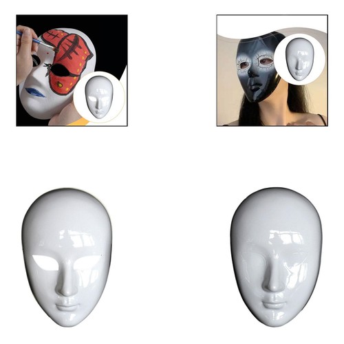 Diy face mask blank white - face,
