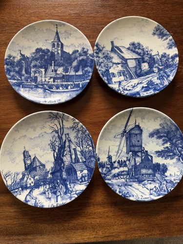 Set four delft blue - of,