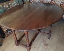Antique Solid Oak Drop Leaf