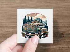 Vintage Bus Adventure Sticker