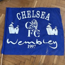 1997 Chelsea FC Wembley flag with pole