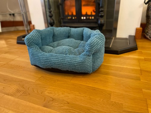 Snug cosy oval pet bed - &,