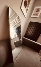 Old  Wall Mirror –  Glass with Wooden Back 