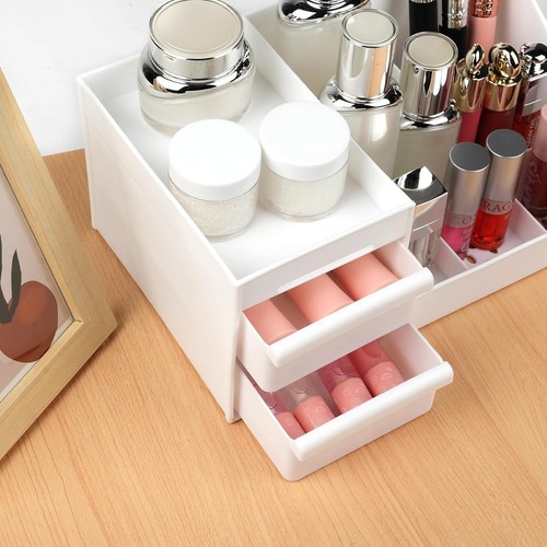 1pc white plastic makeup - white,