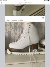 Jackson Elle Figure Skates, Size 6 Mirage Blades plus guards