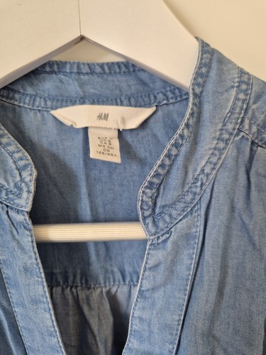 Denim button up shirt - denim,