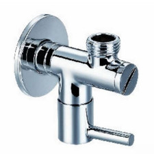Chrome Stop Valve, Brass Construction for Bidet/Douche/Shattaf Bathroom Control