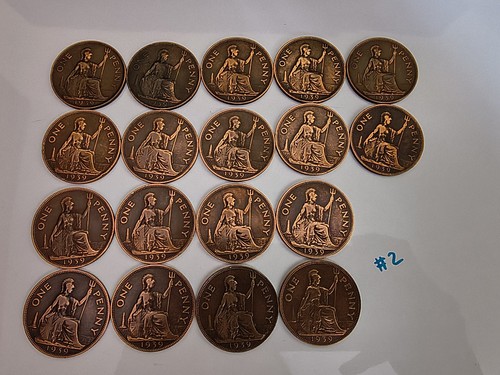 Circulated one penny - uk,