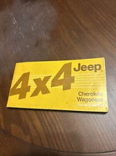 1986 Jeep 4X4 Cherokee Wagoneer owners manual