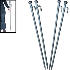 Superhuge Stakes x 4. Heavy Duty Tent, Gazebo, Marquee Pegs 1.1m x 25mm NEW