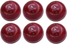 Leather Cricket Ball Senior Hand Stitched Match Quality Balls Weight 5.50oz