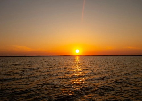 Sunrise sunset sea line - sunset,