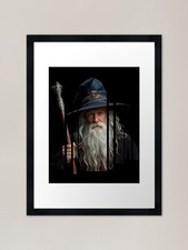 Merlin wizard with staff and