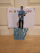 BUDDY HOLLY, HANDMADE WOODEN