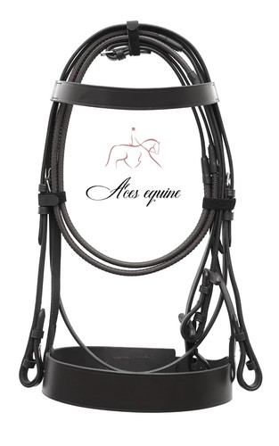 Black leather horse hunter - black,