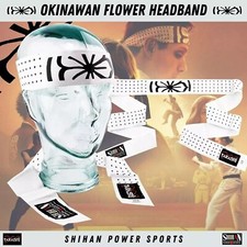 Mr Miyagi Film Movie Okinawan Flower Lotus Flower Hachimaki Headband - RRP £ 12.