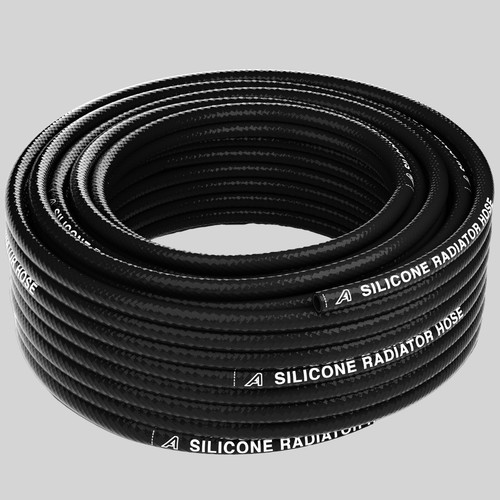 Black silicone vacuum hose - black,