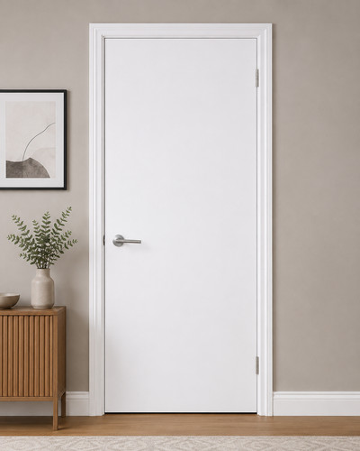 Lpd white primed flush - white,