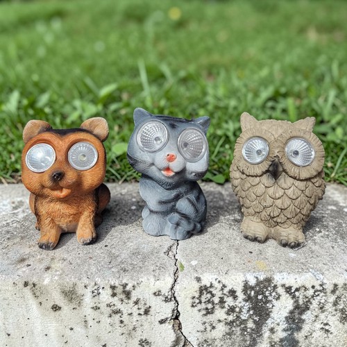 Solar animal garden light - light, set