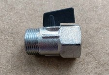 Mini Ball Valve 3/4 BSPP Female to Male Air Compressor Inline Pneumatic