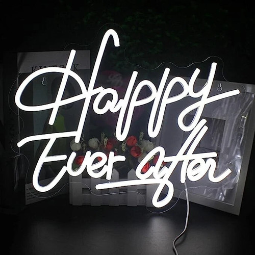Happy ever after large neon - after,