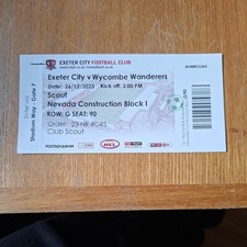 26/12/2023 Exeter City v