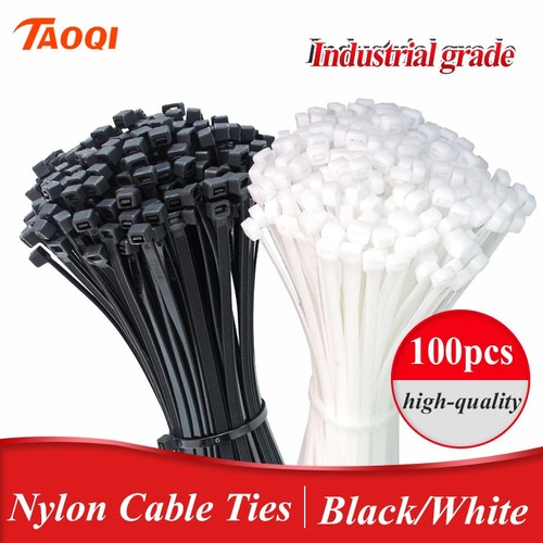 New 100pcs black nylon - nylon, cable