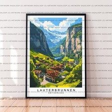 Lauterbrunnen Cliffside Scene