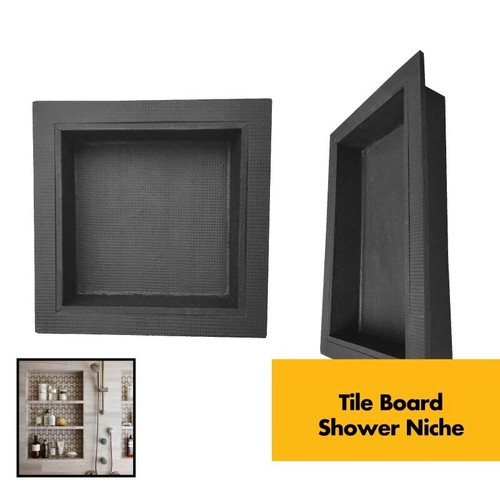 Tile board shower - tile, niche