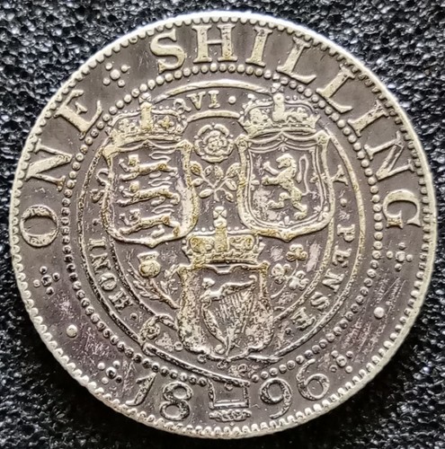 1896 victoria old head silver - victoria,