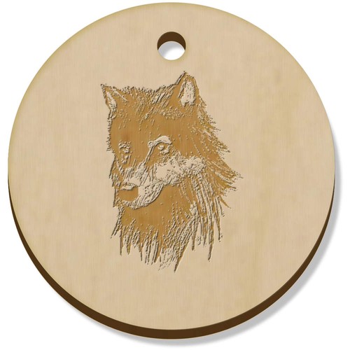 Wolf head wooden - x,