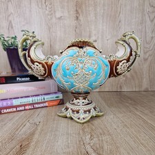 Antique Majolica Amphora Vase