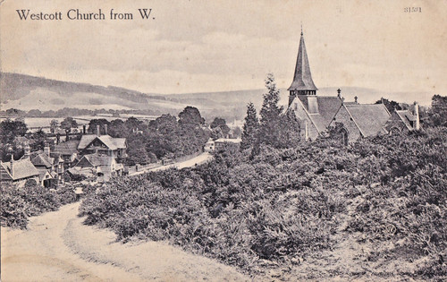 Hjv vintage postcard - hjv, westcott