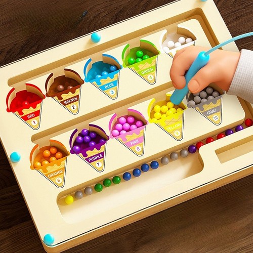 Magnetic maze toy bead - maze, puzzle