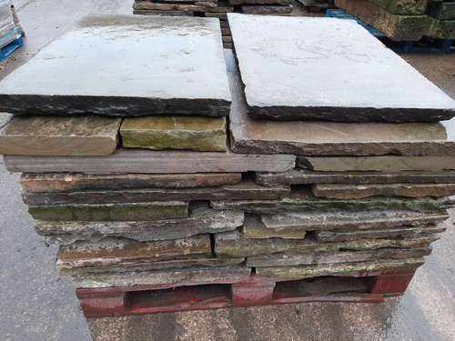 Yorkstone slabs flags paths