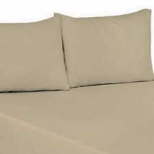 Flat Sheets Plain Dyed 100% Poly Cotton Percale Quality Soft Bed Sheet All Sizes