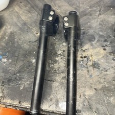 CNC Aluminium 50mm Black Clip On Handlebars Race