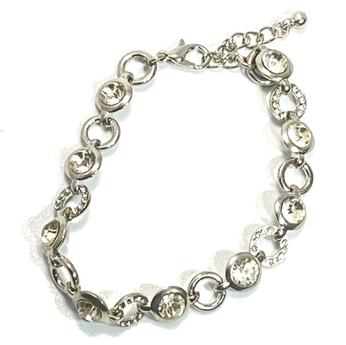 Silver tone bracelet - tone,