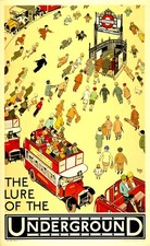 Home Wall Art Print - Vintage Travel Poster - LONDON UNDERGROUND 1 - A4,A3,A2