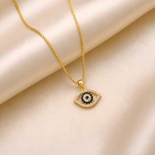 18ct gold plated evil eye - evil,