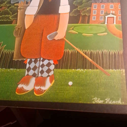 Peter heard signed golf - peter,