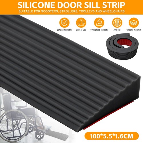 Rubber door threshold ramp - door,