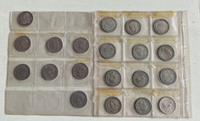 20 x Queen Victoria, King George V, King George VI Half Crowns 1896-1951 joblot